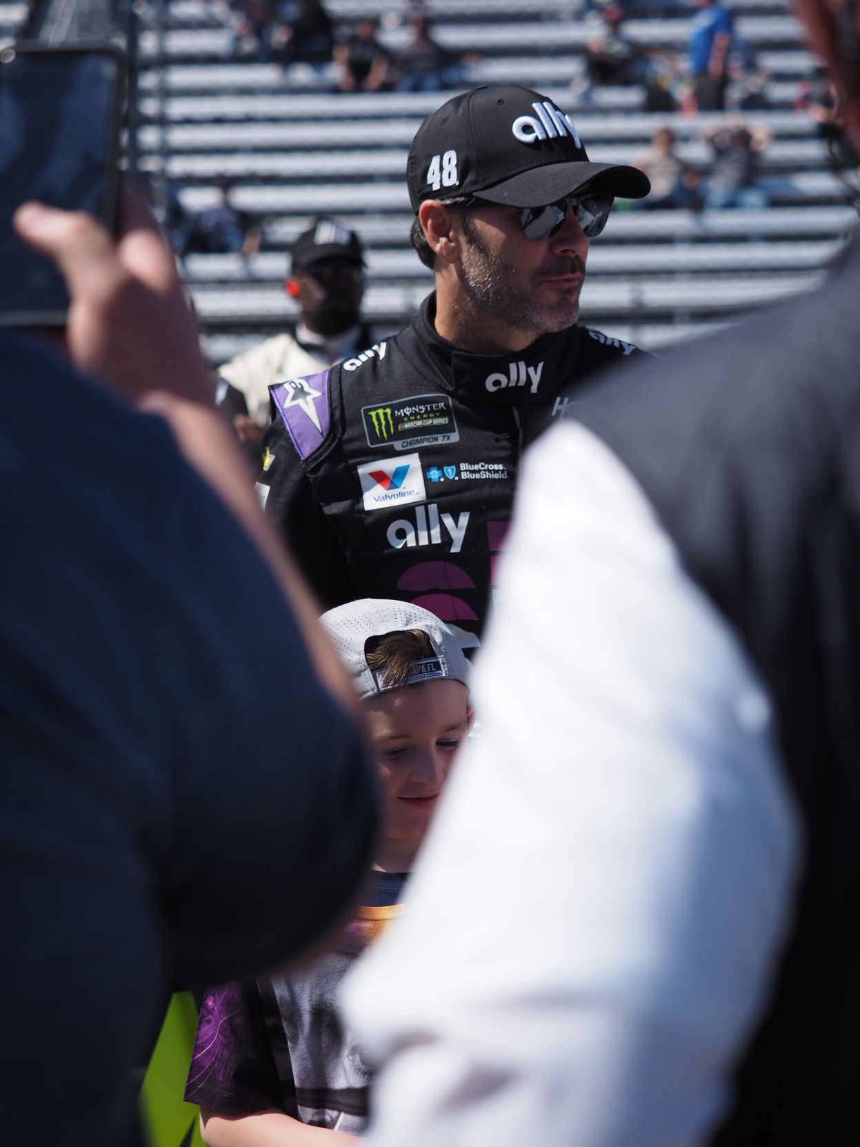 STP 500 Jimmy Johnson prerace